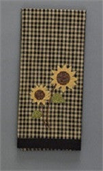 Sunflower Check Decorative Dish Towel