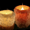 Warm Glow Cinnamon Fried Ice Cream & Gingerbread Cookie Flameless Scented Electric Hearth Candle