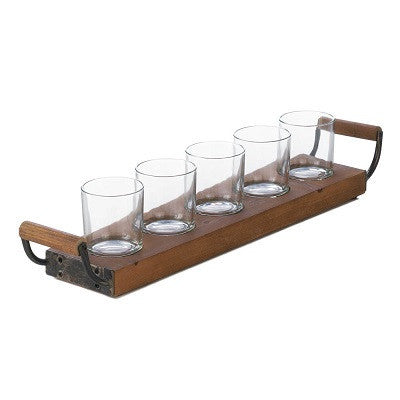 Wooden Tray Candle Holder